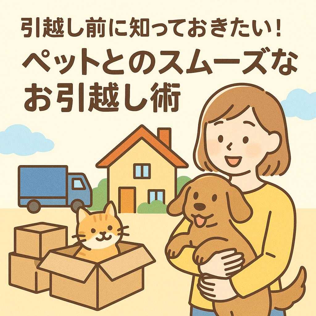 引越し前に知っておきたい！ペットとのスムーズなお引越し術
